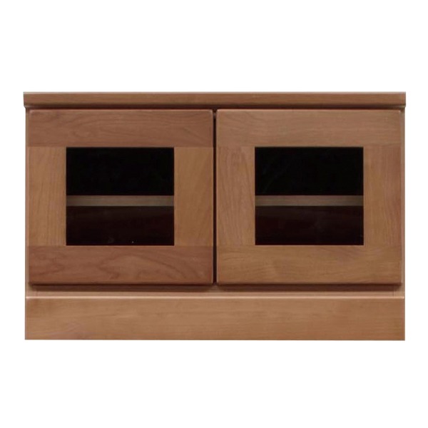 ダークブラウン 木製 テレビボード 2段収納 開梱設置サービス付