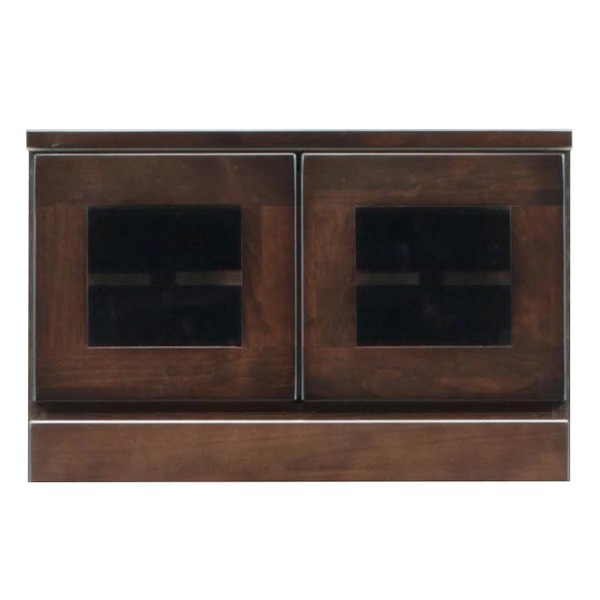ローボード テレビ台 2段 Aタイプ 約幅60cm ダークブラウン 木製 扉整理 収納付き 日本製 国産 リビング ダイニング 完成品 玄関渡し 茶 送料無料の通販は