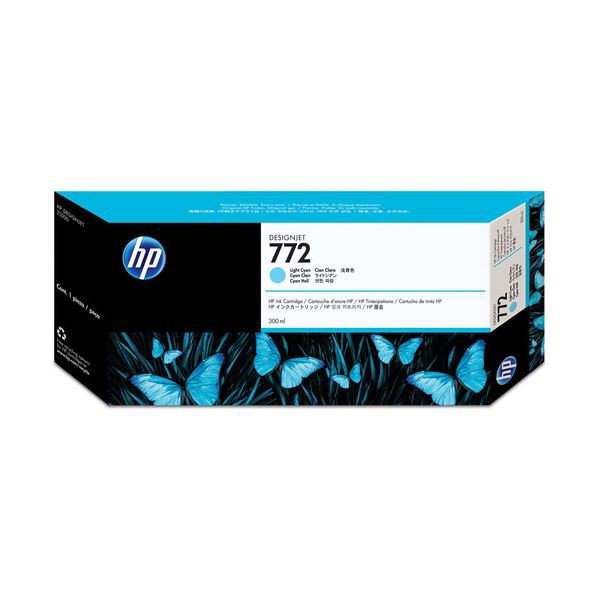(まとめ) HP772 インクカートリッジ ライトシアン 300ml 顔料系 CN632A 1個 【×3セット】 送料無料の通販は