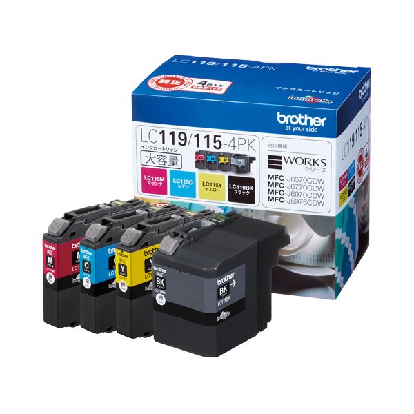 まとめ) ブラザー BROTHER インクカートリッジ シアン LC11C 1個