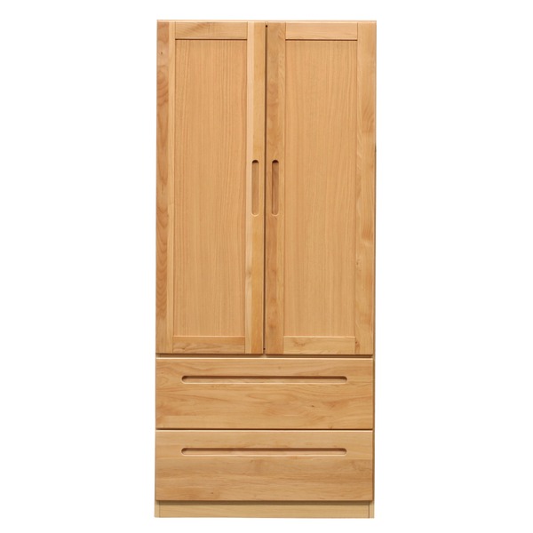 クローゼット タンス 洋服ダンス 衣類整理 収納 幅80cm×奥行57cm ナチュラル 引き出し整理 収納 木製 日本製 国産 HUMMING ハミング 服吊り 完成品 開梱設置 送料無料の通販は 65,884円