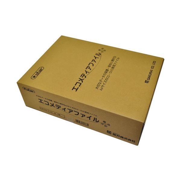 （まとめ） 桜井 エコメディアファイル A4 6穴 白 EMFA4W 1パック（5冊） 【×4セット】 送料無料の通販は