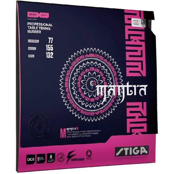 STIGA(スティガ) テンション系裏ソフトラバー MANTRA M(マントラ M)レッド 特厚 赤 究極の攻撃力を纏う 驚異のテンション系裏ソフトラバー、熱狂のマントラMレッド特厚 赤 送料無料の通販は