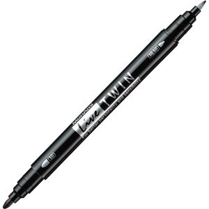 (まとめ) モナミ 油性ツインマーカー 細字+極細 黒 15001 1本 【×60セット】 送料無料の通販は 6,438円