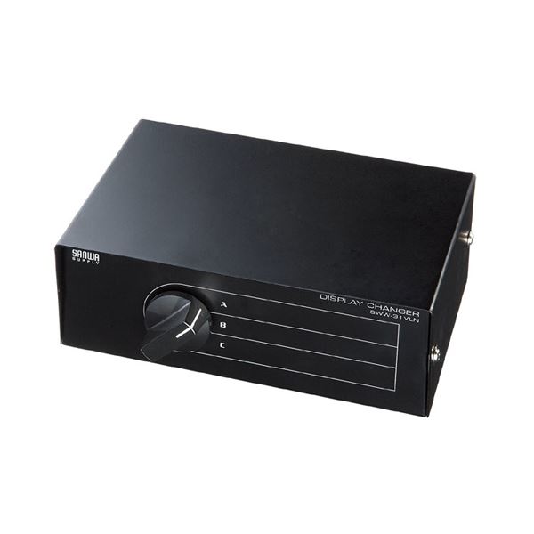 (まとめ) ディスプレイ切替器(3回路) SWW-31VLN【×2セット】 安定な操作が可能な3回路ディスプレイ切替器 ストレート配線＆全回路切替で、快適なディスプレイ切り替えを実現 まとめて2セットでお得にご提供 送料無料の通販は