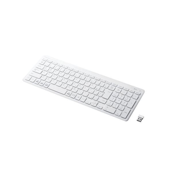 ワイヤレスコンパクトキーボード／パンタグラフ式／薄型／ホワイト TK-FDP099TWH 白 送料無料の通販は 6,623円