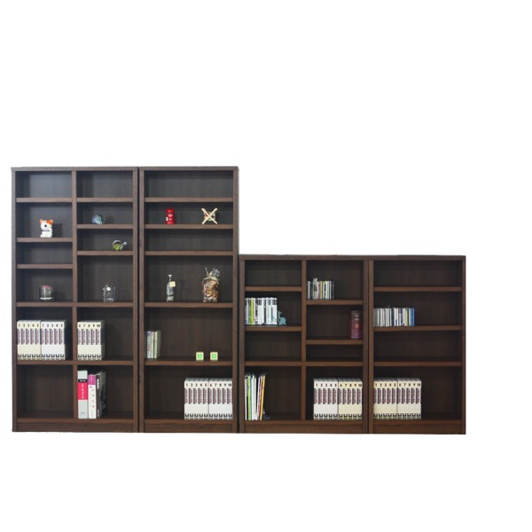 ブックシェルフ キャビネット 本棚 幅67cm ブラウン 可動棚板2枚付き 雑誌 A4サイズ整理 収納 可 木目調 日本製 国産 完成品 リビング 書斎 子供部屋 茶 送料無料の通販は