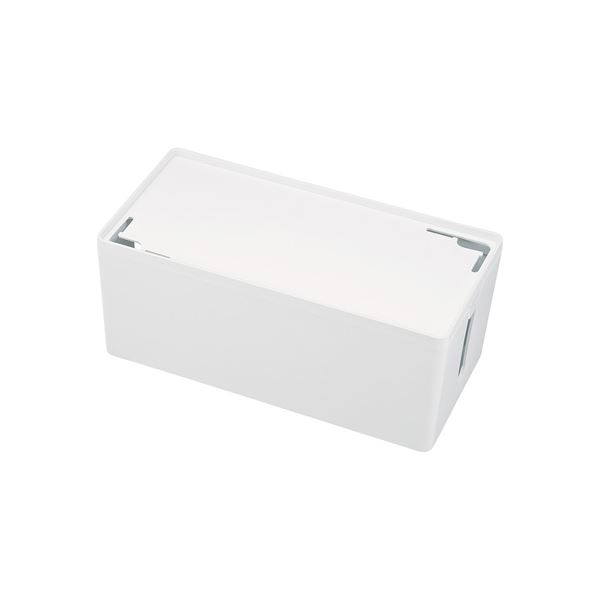 (まとめ) ケーブル 配線 ＆タップ整理 収納 ボックス CB-BOXP2WN2【×2セット】 スッキリ収納 見た目もスタイリッシュ 機器置きも楽々 ワイヤーマネージメントボックスMサイズ【2個セット】 送料無料の通販は