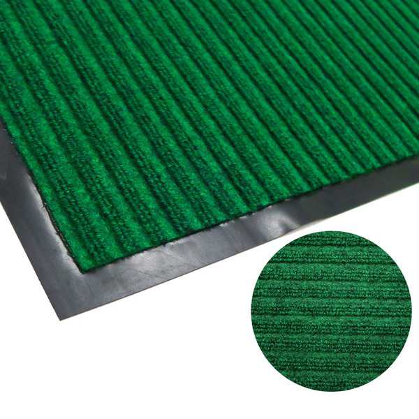 業務用 玄関マット 【90×150cm グリーン】 長方形 屋内用 防滑 ラバー加工 『Funderful』 〔入口 エントランス〕 緑 送料無料の通販は