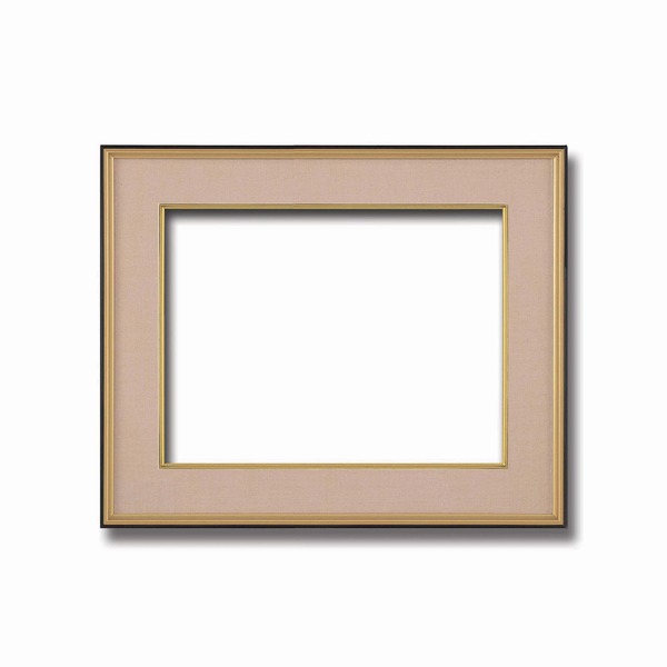 〔和額〕黒い縁に金色フレーム　日本画額　色紙額　木製フレーム　 黒金　色紙F10サイズ(530×455mm)　エンジ 和額黒い縁に金色フレーム 日本画額 色紙額 木製フレーム □黒