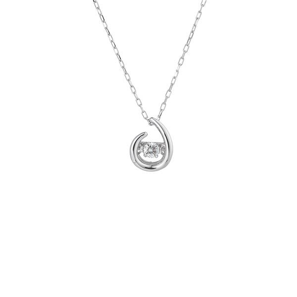 ダンシングストーンペンダント/ネックレス【K18WG・天然ダイヤモンド0.03ct】FTW-2136_18WG 送料無料の通販は