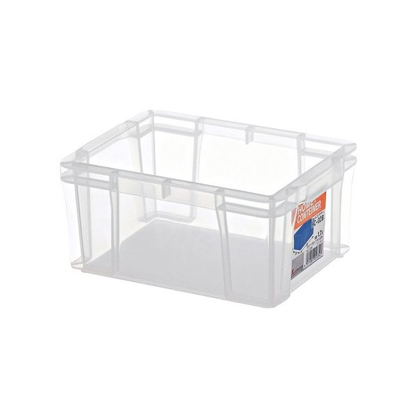 【60セット】 ホームコンテナー/コンテナボックス 【HC-02B】 クリア 材質：PP 〔汎用 道具箱 DIY用品 工具箱〕 送料無料の通販は