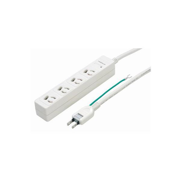(まとめ)YAZAWA 3P抜け止めマグネットタップ Y02JKNP405WH【×2セット】 自由な角度で固定できる2面マグネット付き 配線がスッキリ飛び出さない 便利な3P抜け止めマグネットタップ Y02JKNP405WH【2個セット】 送料無料の通販は