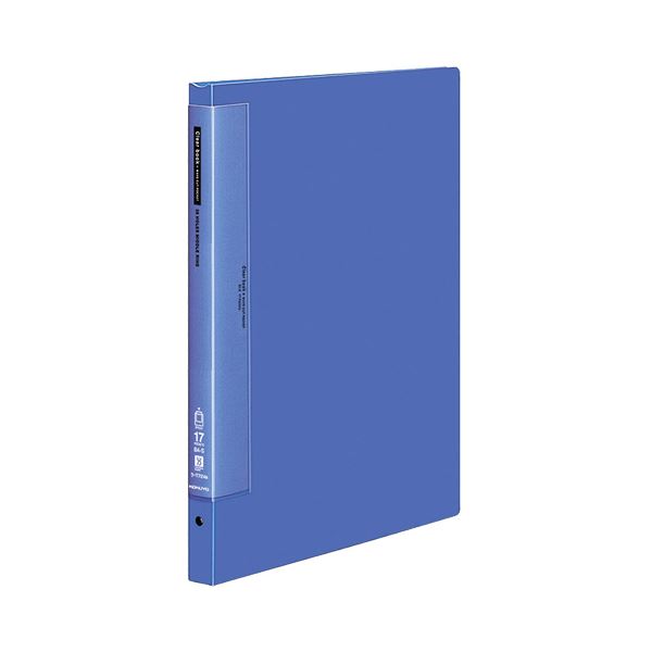(まとめ) コクヨ クリヤーブック(クリアブック)(ウェーブカットポケット・替紙式) B4タテ 36穴 17ポケット付属 背幅27mm 青 ラ-T724B 1冊 【×2セット】 送料無料の通販は 6,990円