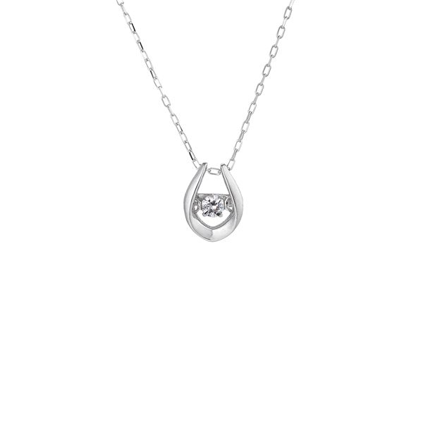 ダンシングストーンペンダント/ネックレス【プラチナPt900・天然ダイヤモンド0.03ct】FTW-2138_Pt 送料無料の通販は 33,176円