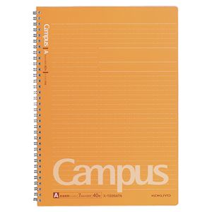 （まとめ） コクヨ キャンパス ツインリングノート（ドット入り罫線） A4 A罫 40枚 ス-T225ATN 1冊 【×10セット】 送料無料の通販は