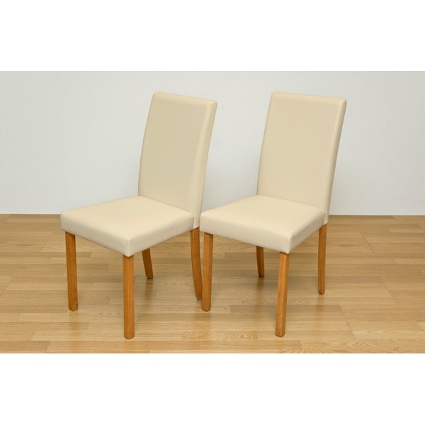 ダイニングチェア ダイニング用チェア イス 食卓 椅子 幅430mm 2脚セット チェリー 木製脚付き 合皮 フェイクレザー 張地 CESENA リビング インテリア家具 送料無料の通販は