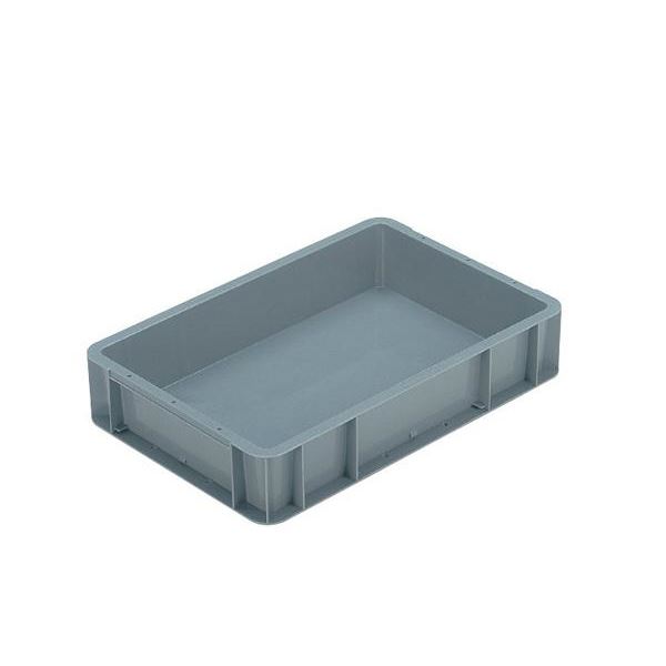 【10個セット】 TP規格コンテナボックス 【TP-341B 穴無し】 グレー 相互モジュール嵌合可