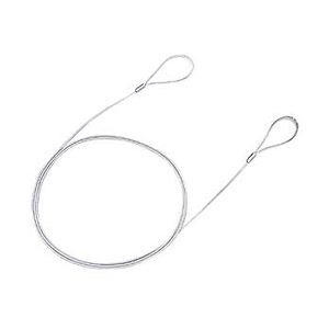 (まとめ) eセキュリティ(ワイヤー、1.5m・1.0mm) SLE-6W【×10セット】 送料無料の通販は