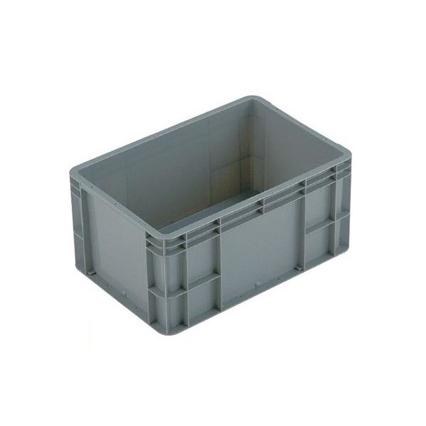 【5個セット】 TP規格コンテナボックス 【TP-342.5B 穴無し】 Yグレー 相互モジュール嵌合可 送料無料の通販は