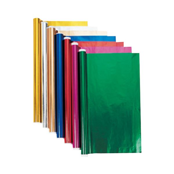 （まとめ） キッズ 子供 ホイルロール紙 5m 銀【×10セット】 キラキラ輝く銀のキッズ用ホイルロール紙 5mの長さでたっぷり楽しめる お得な10セット クリエイティブな遊びをサポート 送料無料の通販は