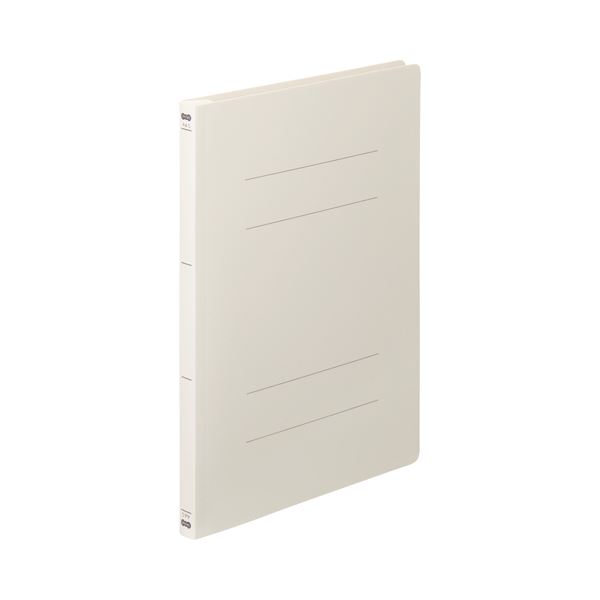 （まとめ） TANOSEE フラットファイル（PP） A4タテ 150枚収容 背幅17mm オフホワイト 1セット（25冊：5冊×5パック） 【×2セット】 白 送料無料の通販は