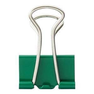 （まとめ） TANOSEE ダブルクリップ 小 口幅19mm グリーン 1箱（10個） 【×60セット】 緑 送料無料の通販は