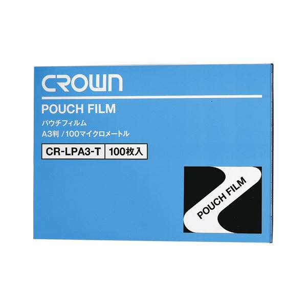 （まとめ） パウチフィルム 100枚入 CR-LPA3-T 【×2セット】 経済的な選択で満足度UP サイズ豊富なパウチフィルム100枚入りセット×2でお得感倍増 送料無料の通販は