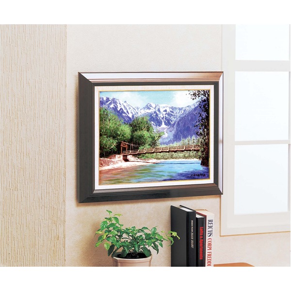 油絵額/フレームセット 〔F6号〕 工藤昭重 「北アルプス」460×552×55mm