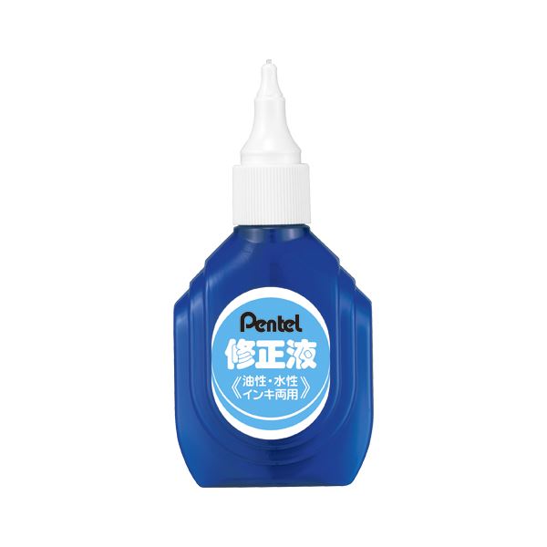 （まとめ） ぺんてる 修正液 XEZL1-W 1本入 【×10セット】 使い心地抜群 容量たっぷり18mlのボトルタイプ修正液 まとめて10本セットでお得 送料無料の通販は