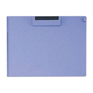 （まとめ） オープン クリップボード 再生ABS樹脂製 A4判ヨコ型 CB-201-BU 青 1枚入 【×5セット】 送料無料の通販は