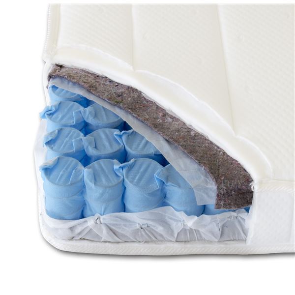 マットレス 寝具 セミダブル 約幅120cm アイボリー 体圧分散 身体にフィットする ポケットコイルマットレス 圧縮梱包 寝室 乳白色 送料無料の通販は