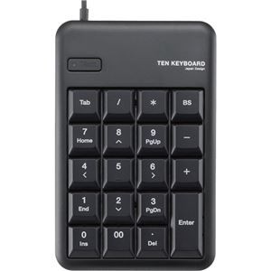 （まとめ） USB 2.0 HUB付 テンキーパッド メンブレン ブラック TK-TCM012BK／RS 1個 【×3セット】 黒 送料無料の通販は