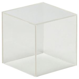 （まとめ） クルーズ アクリルボックス5面体 クリア 10cm角 AB-100 1個 【×10セット】 透明な美しさが魅力の5面体アクリルボックス 店舗用品の新定番『クリスタルキューブ』10cm角、1個セット×10でお得にご提供 送料無料の通販は