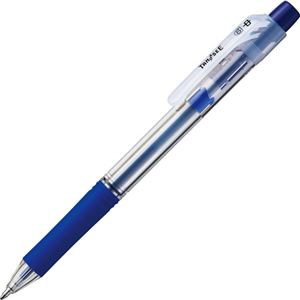 （まとめ） TANOSEE ノック式油性ボールペン ロング芯タイプ 1.0mm 青 1本 【×60セット】 送料無料の通販は