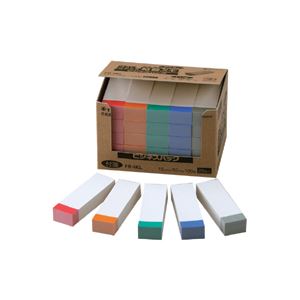 （まとめ） ニチバン ポイントメモ(R) ビジネスパック ふせんタイプ FB-4KL 帯混色（赤 橙 青 緑 灰） 25個入 【×3セット】 送料無料の通販は