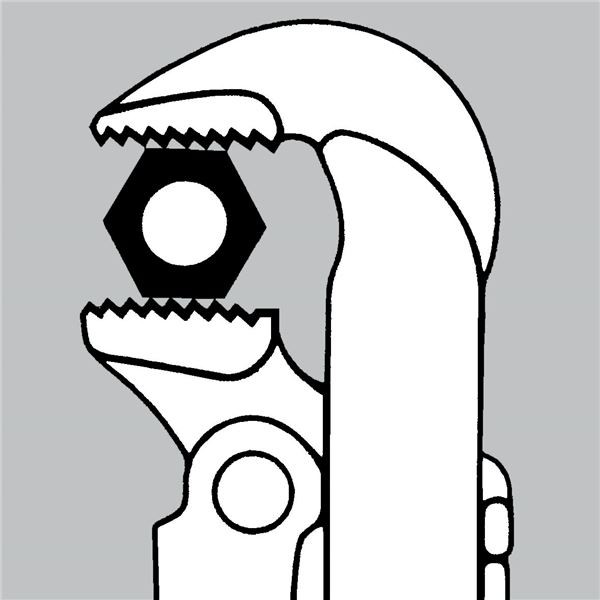 Amazon.co.jp: クニペックス KNIPEX パイプレンチ(90゜)8310-020