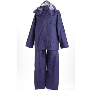 レインウェア セットアップ EL 3L ネイビー 耐水圧1000mm 防水 雨具 レインコート 雨がっぱ 合羽 カッパ かっぱ 通勤 通学 送料無料