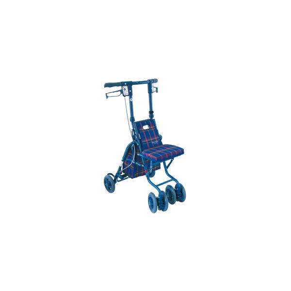 島製作所 シルバーカー Sunny Walker サニーウォーカー 紺チェック