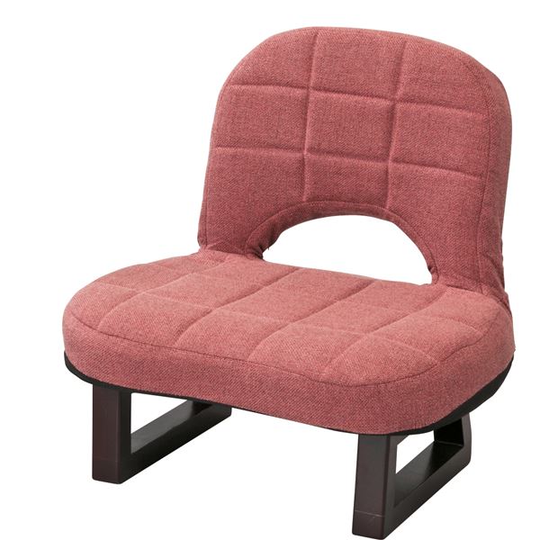 正座椅子 (イス チェア) パーソナルチェア (イス 椅子) 幅43.5cm レッド 6脚セット 背もたれ付き 木製 脚付き 金属 スチール リビング ダイニング 赤 送料無料の通販は