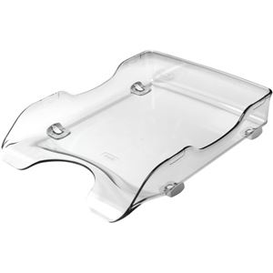 (まとめ) ソニック デスク (テーブル 机) トレー A4タテ 透明 DA-245-T 1個 【×5セット】 整理整頓の達人に贈る デスク上の秘密兵器 透明なA4タテトレーがあなたの仕事を効率化 机上整理／収納用品の新定番 送料無料の通販は