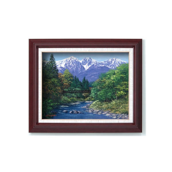 油絵額 フレームセット F6号オンタケ 広瀬和之「白馬岳」 433×525×50mm 化粧箱入り 額縁 額 フレーム 送料無料の通販は 33,929円
