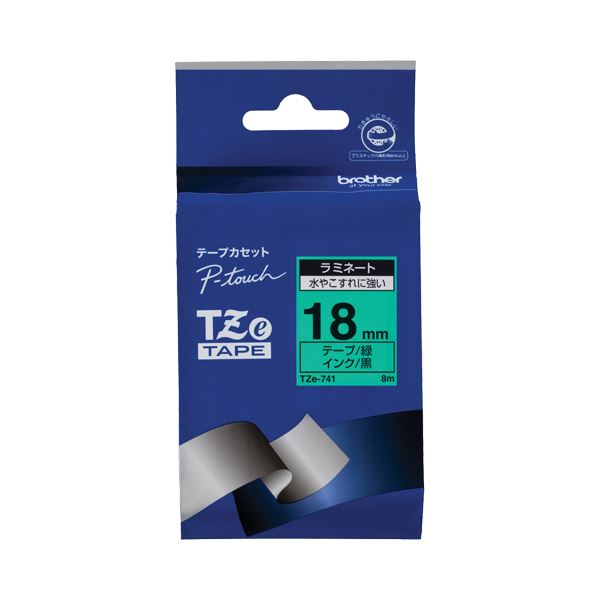 ブラザー工業 TZeテープ ラミネートテープ(白地/黒字) 6mm 5本パック TZe-211V | ブラザー工業 TZeテープ ラミネートテープ(黒地⁄白字) 12mm