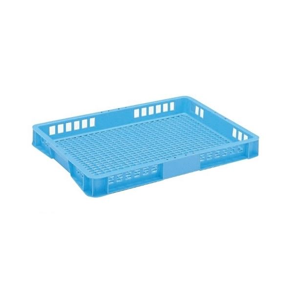 【10個セット】 トレー・めんコンテナー/食品用コンテナー 【12L ブルー】 T-12 青 送料無料の通販は