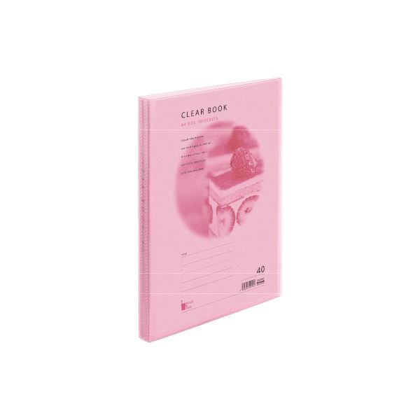 (業務用セット) A4クリアブック ウォーターカラー 40P CBE3033P ピンク【×10セット】 送料無料の通販は 7,352円