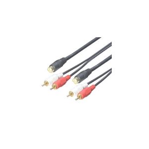 （まとめ）変換名人 ビデオケーブル 配線 （S・赤・白）1.8m SRCA-18G【×5セット】 送料無料 7,540円