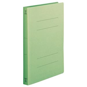 (まとめ) TANOSEE フラットファイル(厚とじW) A4タテ 250枚収容 背幅28mm 緑 1セット(10冊) 【×5セット】 送料無料の通販は