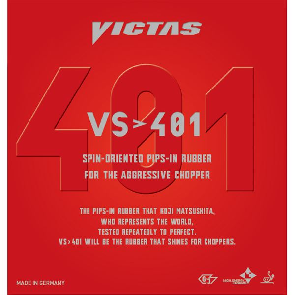ヤマト卓球 VICTAS(ヴィクタス) 裏ソフトラバー VS＞401 020271 レッド 1.5 赤 究極の攻撃力を纏う 驚異の裏ソフトラバー、炸裂 赤き疾風、VS＞401 進化した1.5mmの刺激が、卓球界に革命をもたらす 赤 送料無料の通販は