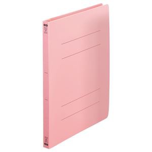 （まとめ） TANOSEE フラットファイル（再生PP） A4タテ 150枚収容 背幅18mm ピンク 1パック（5冊） 【×5セット】 送料無料の通販は