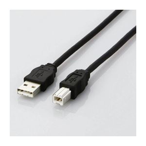 (まとめ) エコUSBケーブル 配線 (A-B・5m) USB2-ECO50【×3セット】 環境にやさしいUSBケーブル 高品質で長い距離も安心 USB2.0対応のエレコムエコUSBケーブル(A-B・5m)をまとめて3本セットでお届けします 送料無料